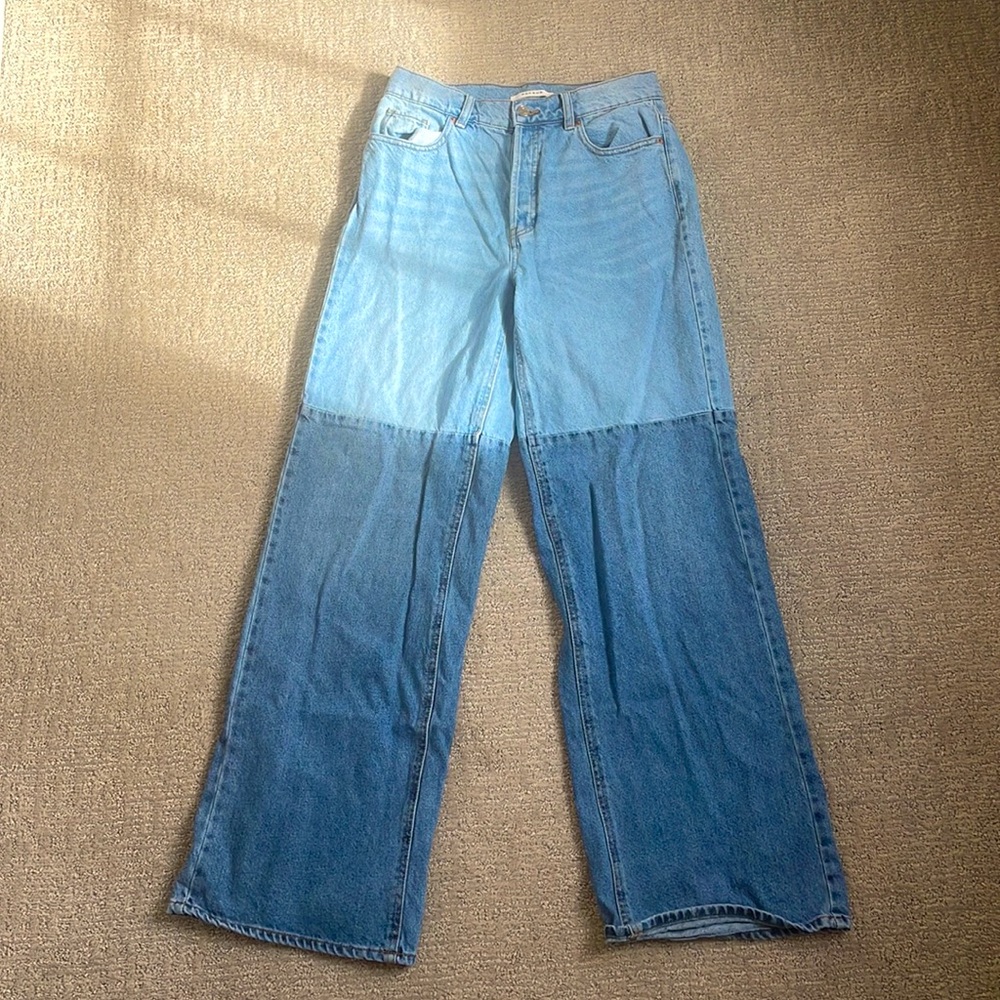 PACSUN two toned baggy jeans!!